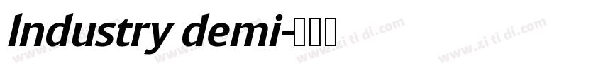 lndustry demi字体转换